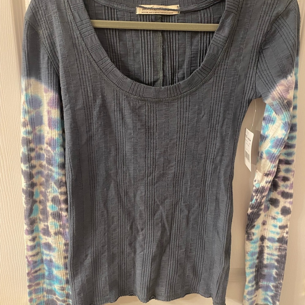 New Free People Tie Die Top